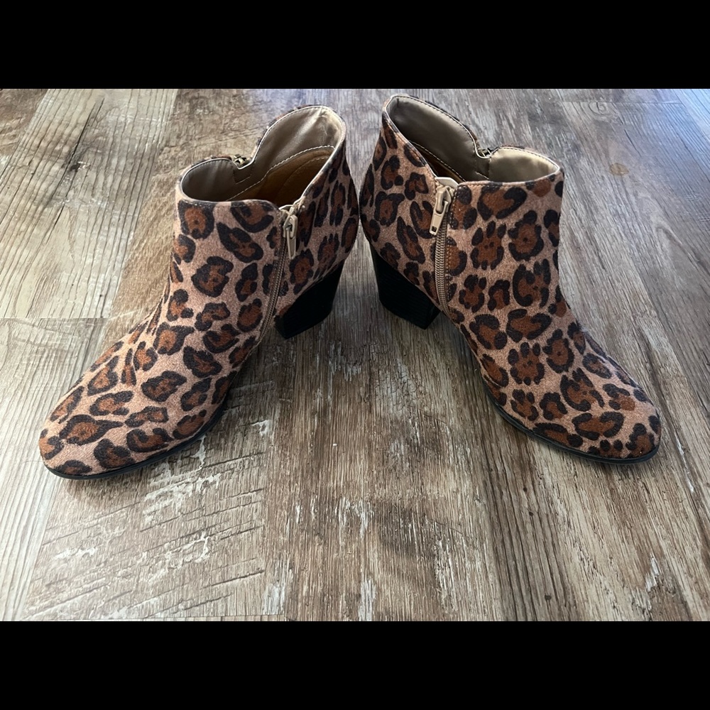 Leopard Print Booties - image 2